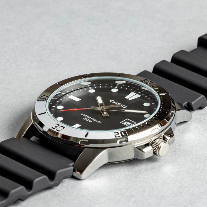 Casio Enticer Date Resin Belt Watch MTP-VD01-1EVUDF