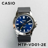 Casio Enticer Date Resin Belt Watch MTP-VD01-2EVUDF