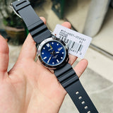 Casio Enticer Date Resin Belt Watch MTP-VD01-2EVUDF