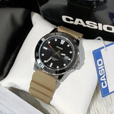 Casio Enticer Date Resin Belt Watch MTP-VD01-5EVUDF