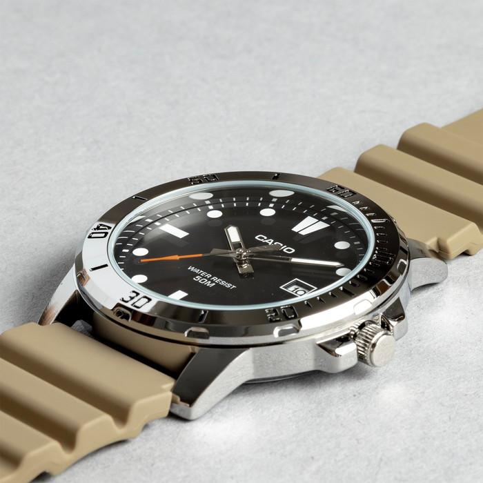 Casio Enticer Date Resin Belt Watch MTP-VD01-5EVUDF