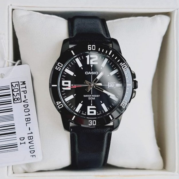 Casio Enticer Date Belt Watch MTP-VD01BL-1BVUDF