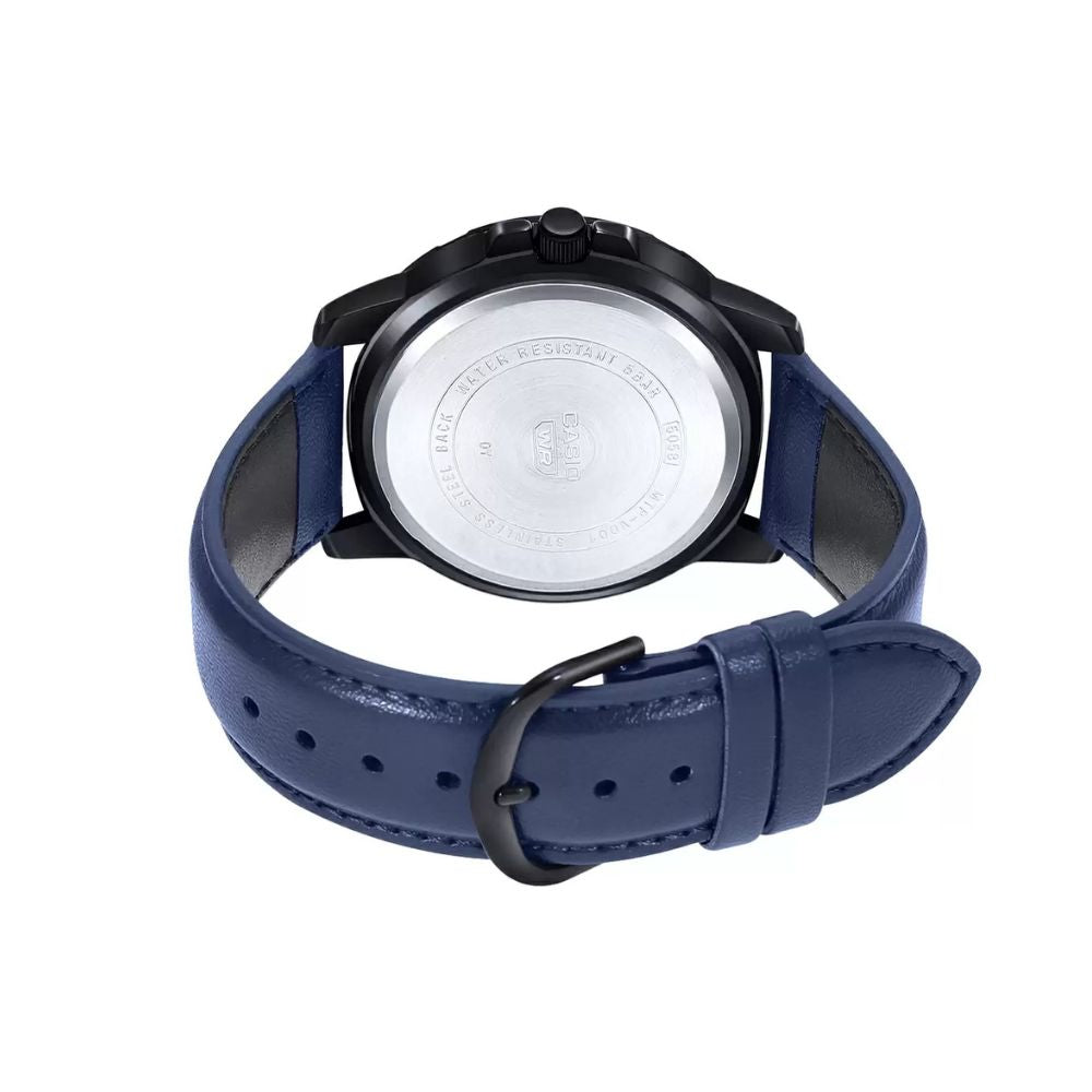 Casio Enticer Date Belt Watch MTP-VD01BL-2BVUDF