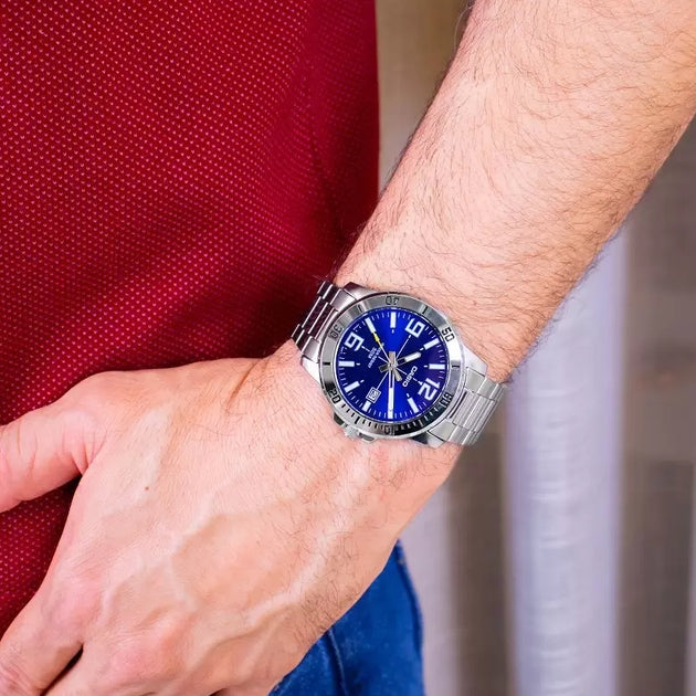 Casio Enticer Date Chain Watch MTP-VD01D-2BVUDF