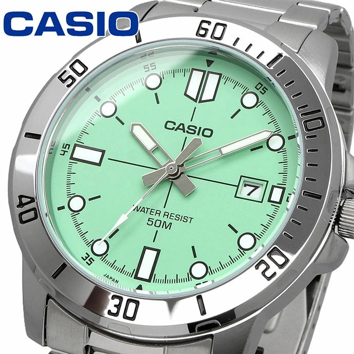 Casio Enticer Date Chain Watch MTP-VD01D-3E1VUDF