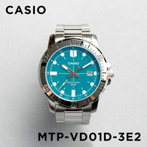 Casio Enticer Date Chain Watch MTP-VD01D-3E2VUDF