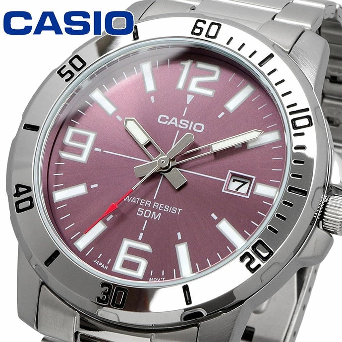Casio Enticer Date Chain Watch MTP-VD01D-6BVUDF