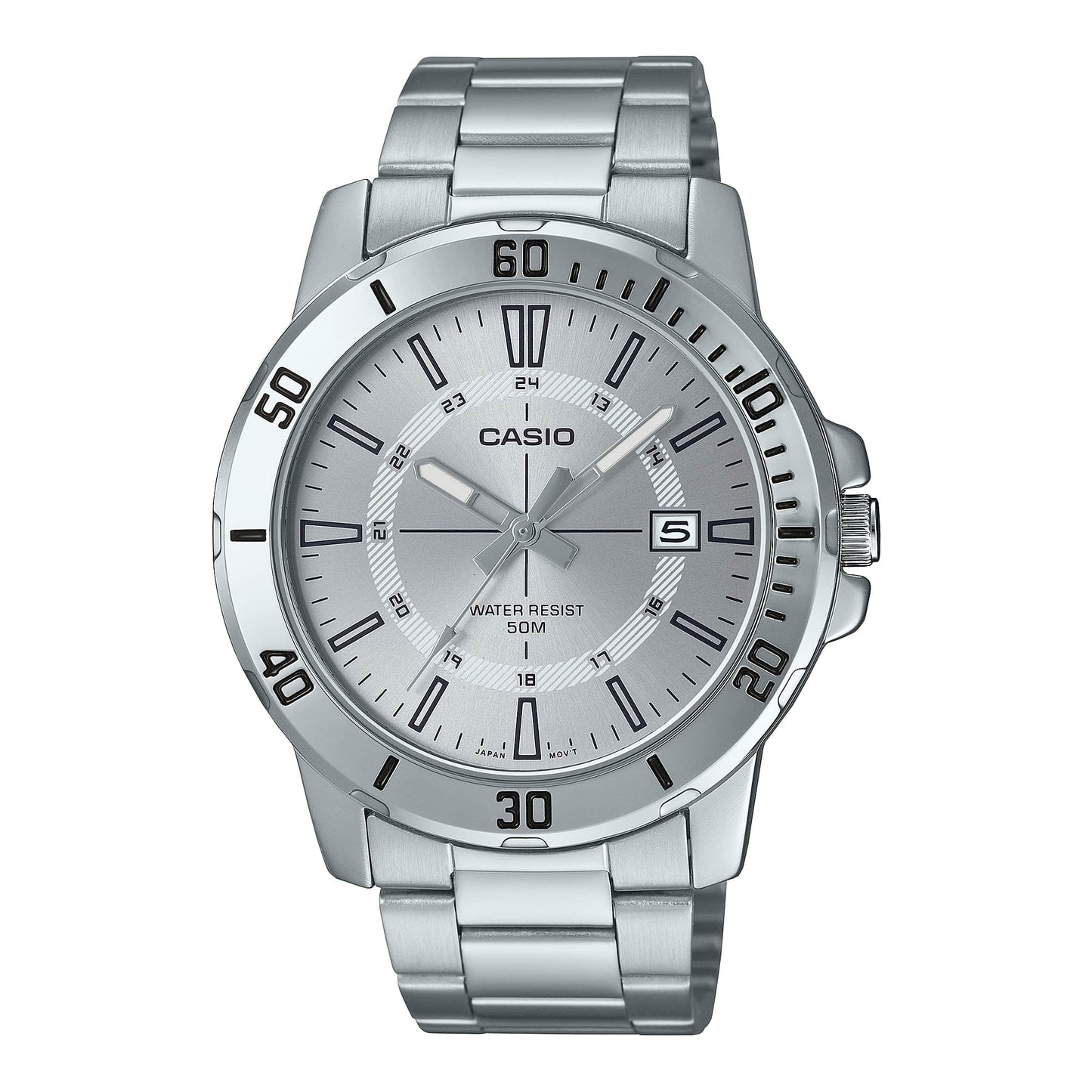 Casio Enticer Date Chain Watch MTP-VD01D-7CVUDF