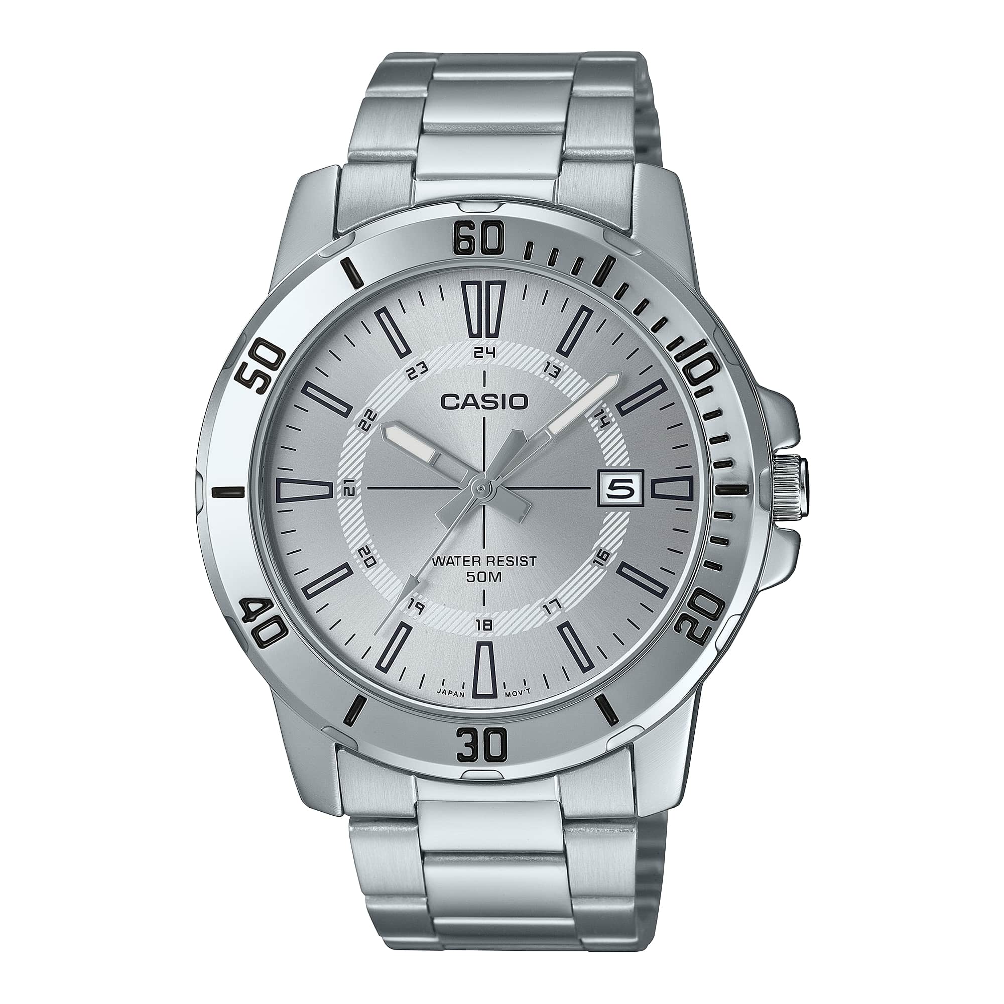 Casio Enticer Date Chain Watch MTP-VD01D-7CVUDF