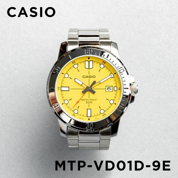 Casio Enticer Date Chain Watch MTP-VD01D-9EVUDF