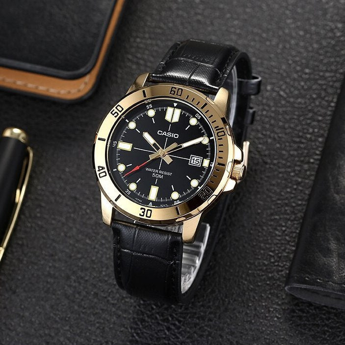 Casio Enticer Date Belt Watch MTP-VD01GL-1EVUDF