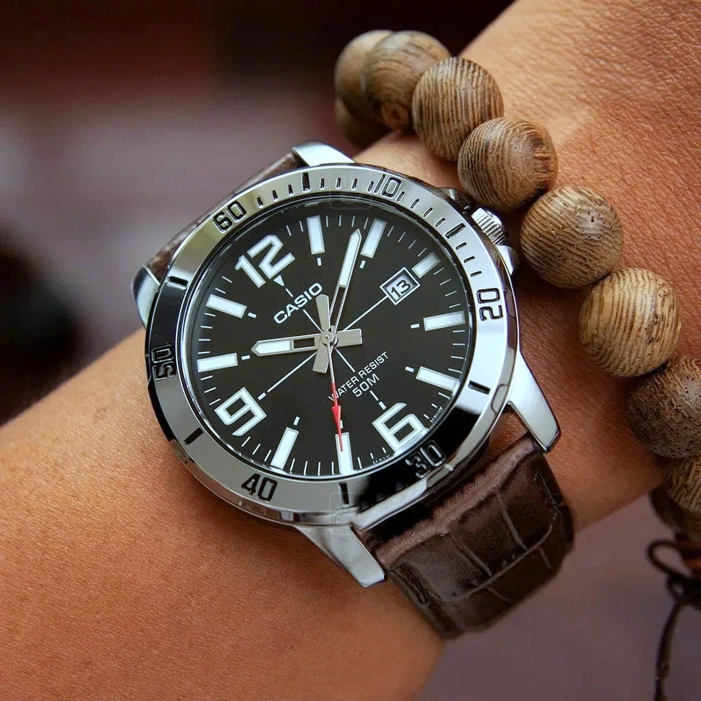 Casio Enticer Date Belt Watch MTP-VD01L-1BVUDF