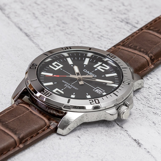 Casio Enticer Date Belt Watch MTP-VD01L-1BVUDF