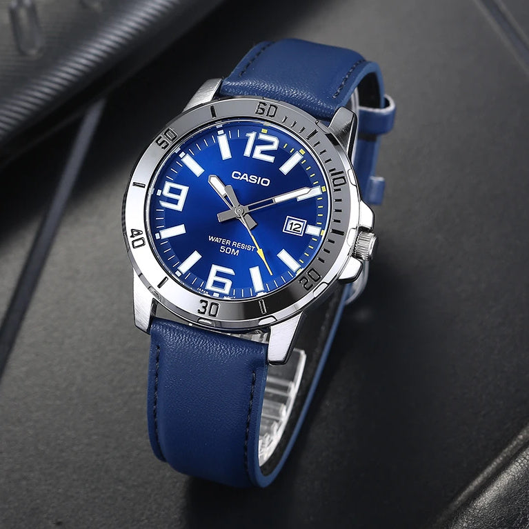 Casio Enticer Date Belt Watch MTP-VD01L-2BVUDF