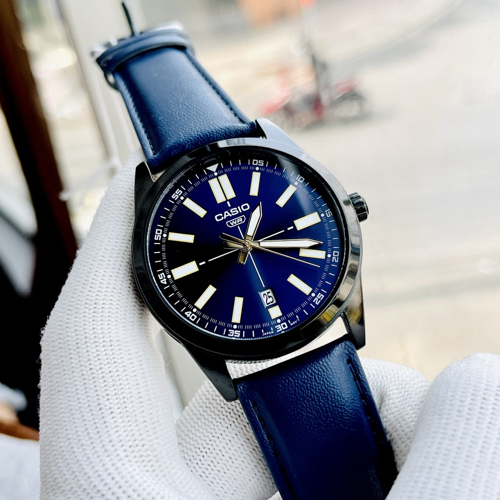 Casio Standard Date Belt Watch MTP-VD02BL-2EUDF