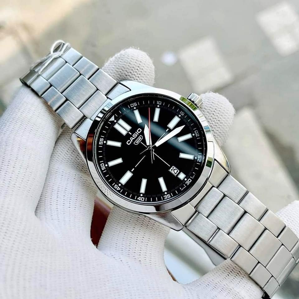 Casio Standard Date Chain Watch MTP-VD02D-1EUDF