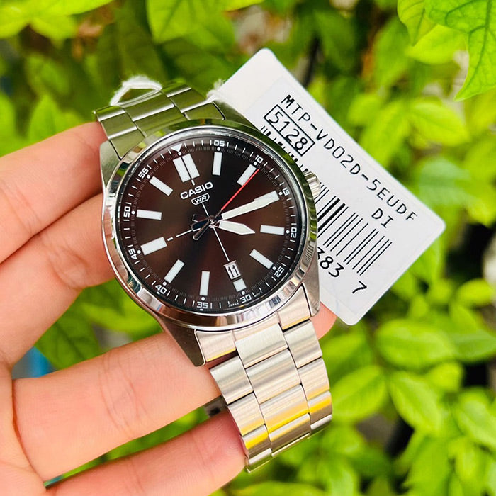 Casio Standard Date Chain Watch MTP-VD02D-5EUDF