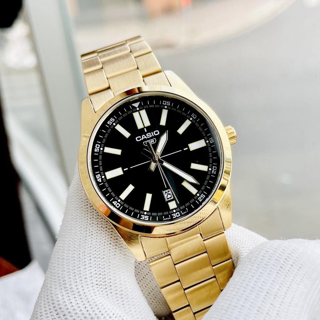 Casio Standard Date Chain Watch MTP-VD02G-1EUDF