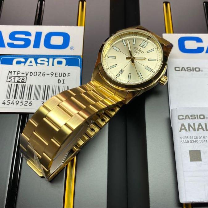 Casio Standard Date Chain Watch MTP-VD02G-9EUDF