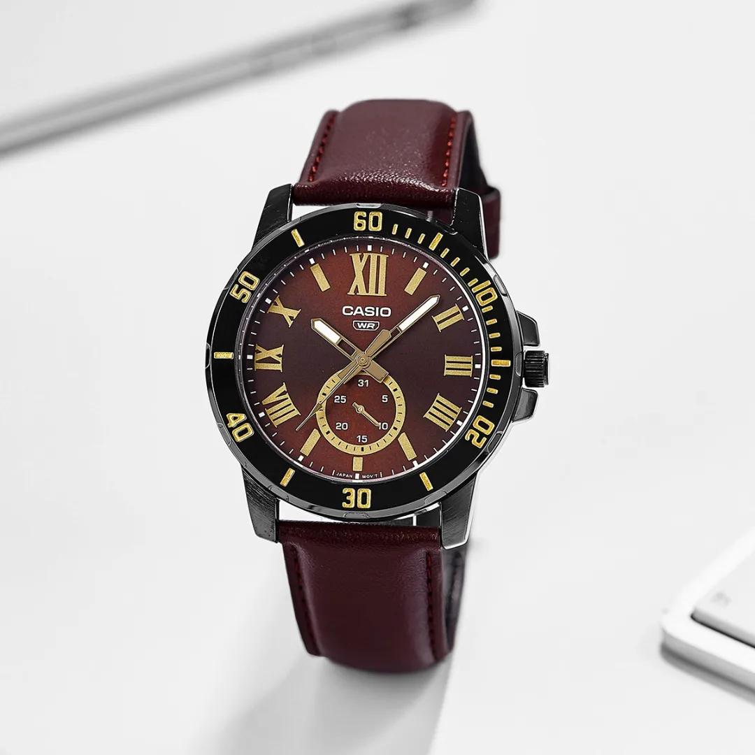 Casio Enticer Date Belt Watch MTP-VD200BL-5BUDF