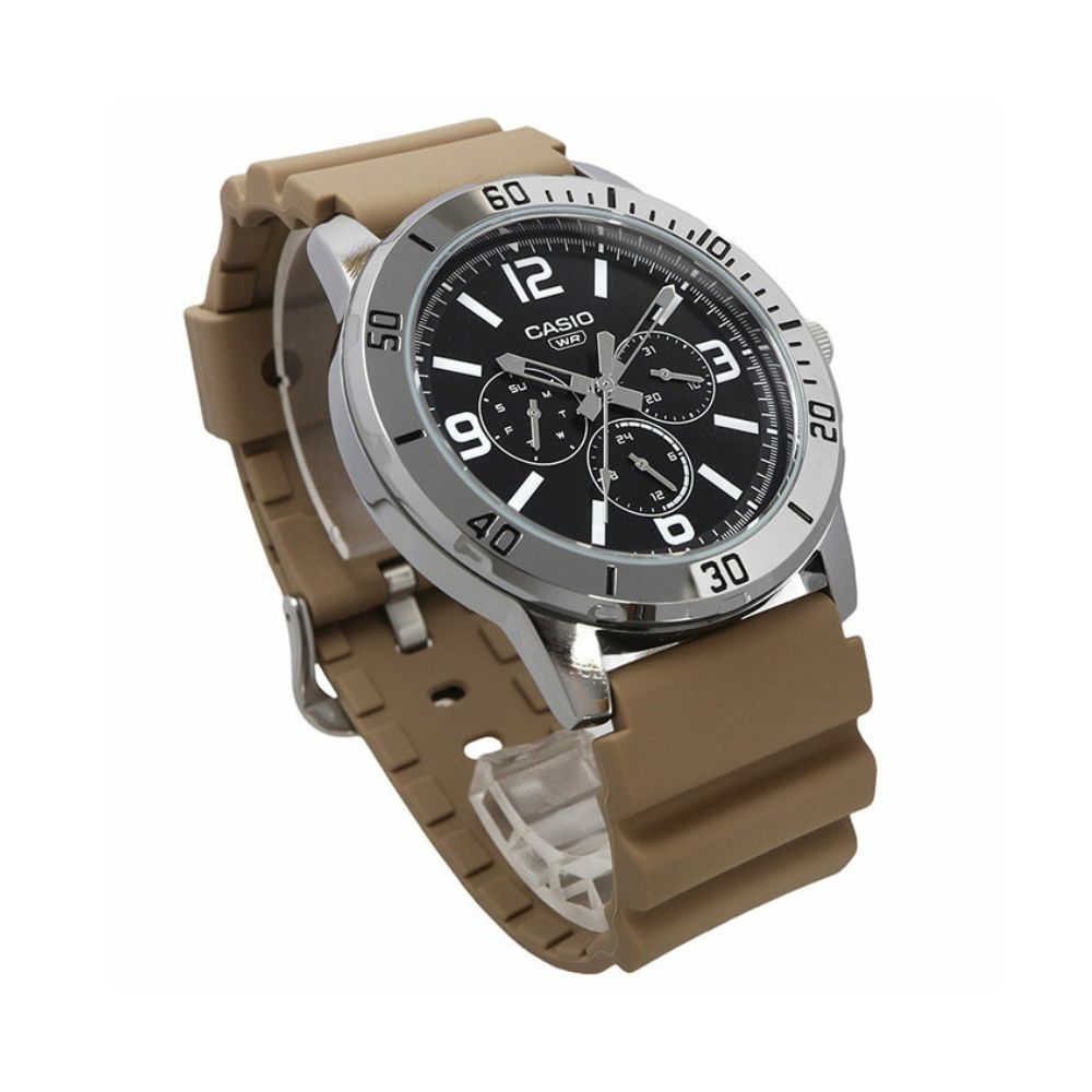 Casio Enticer Multifunction Resin Belt Watch MTP-VD300-5BUDF