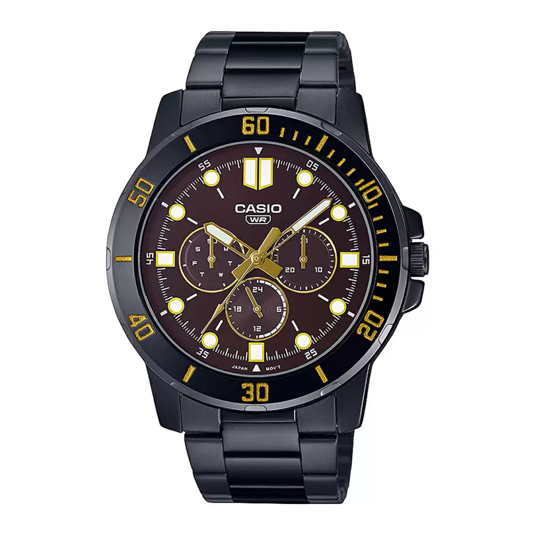 Casio Enticer Multifunction Black Chain Watch MTP-VD300B-5EUDF