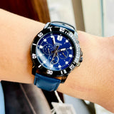 Casio Enticer Multifunction Black Belt Watch MTP-VD300BL-2EUDF