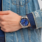 Casio Enticer Multifunction Silver Chain Watch MTP-VD300D-2EUDF