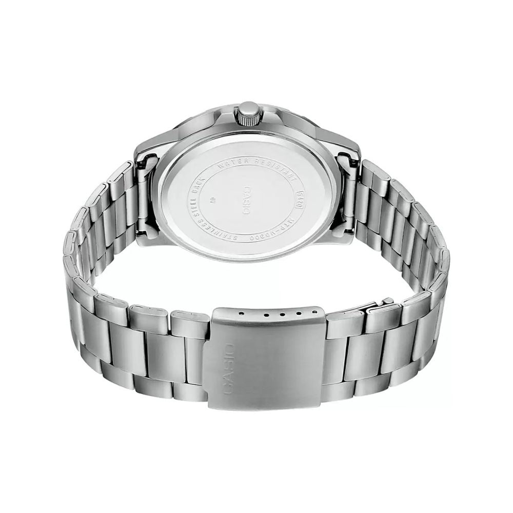 Casio Enticer Multifunction Silver Chain Watch MTP-VD300D-7EUDF