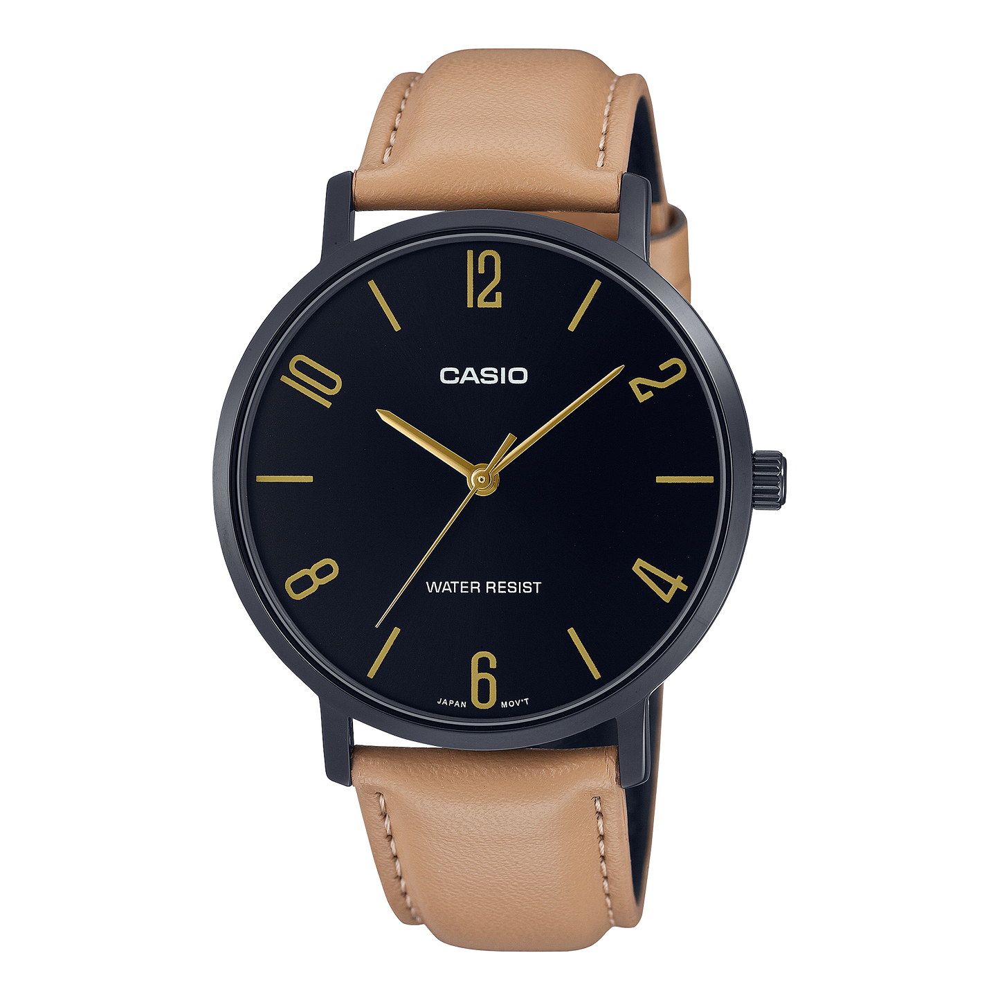 Casio Standard Black Belt Watch MTP-VT01BL-1BUDF