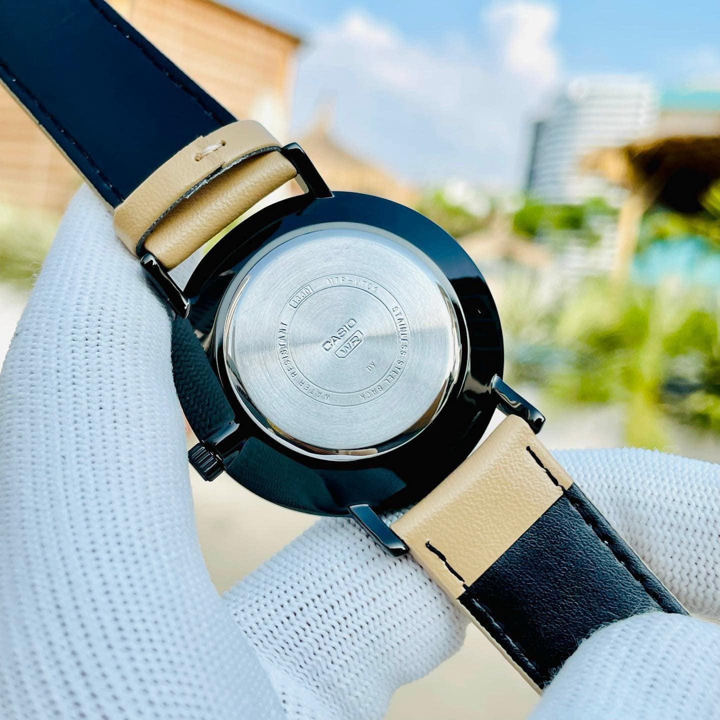 Casio Standard Black Belt Watch MTP-VT01BL-1BUDF