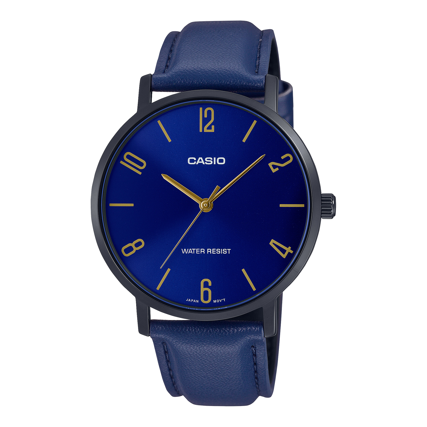 Casio Standard Black Belt Watch MTP-VT01BL-2BUDF