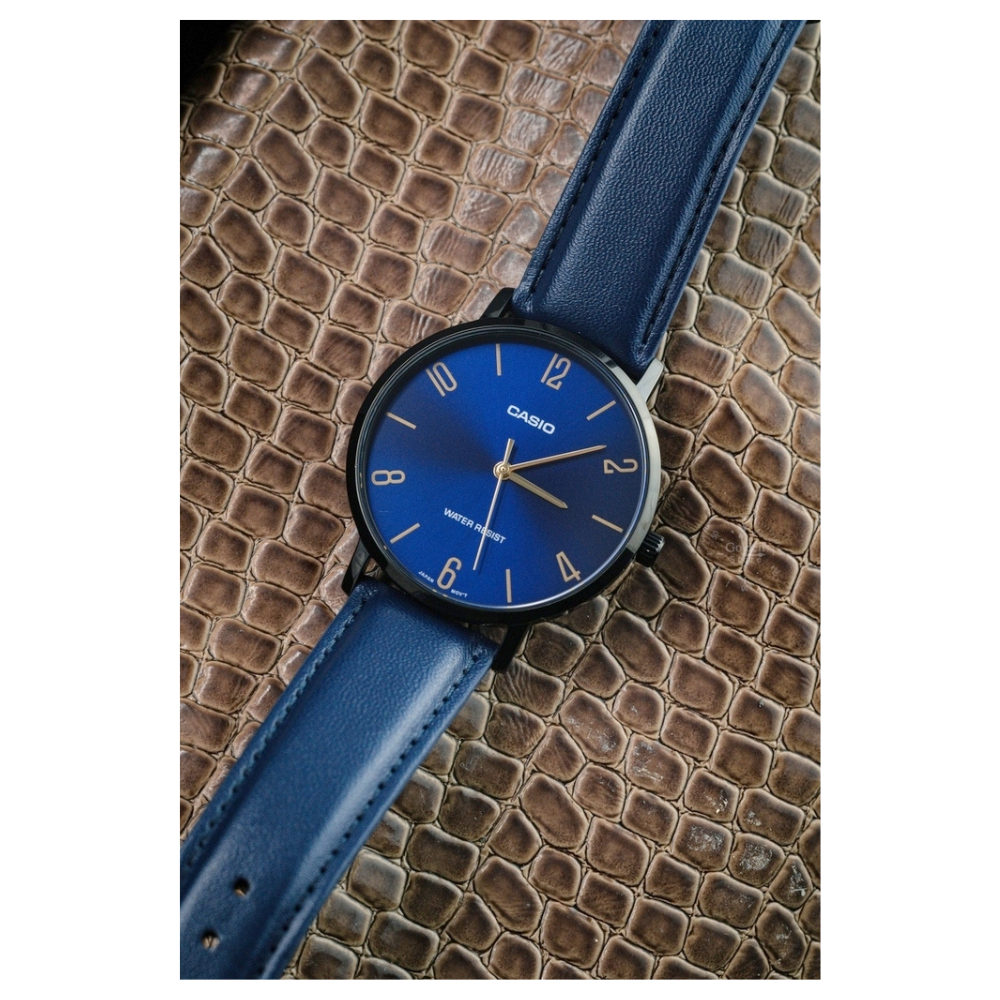 Casio Standard Black Belt Watch MTP-VT01BL-2BUDF