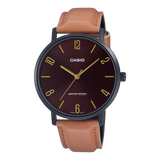 Casio Standard Black Belt Watch MTP-VT01BL-5BUDF
