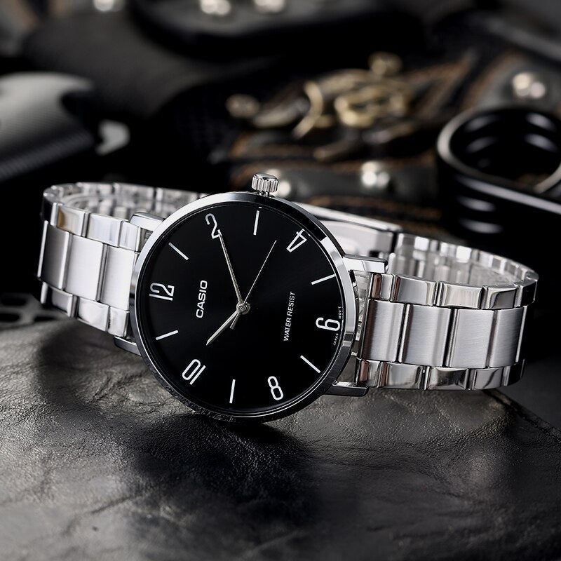 Casio Standard Silver Chain Watch MTP-VT01D-1B2UDF