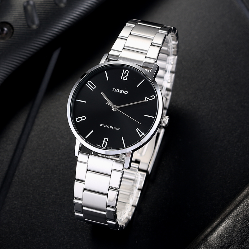 Casio Standard Silver Chain Watch MTP-VT01D-1B2UDF