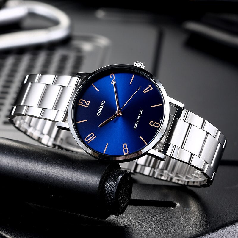 Casio Standard Silver Chain Watch MTP-VT01D-2B2UDF