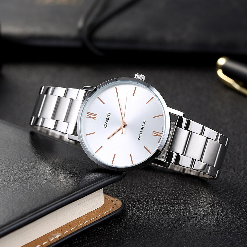 Casio Standard Silver Chain Watch MTP-VT01D-7BUDF