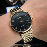 Casio Standard Golden Chain Watch MTP-VT01G-1B2UDF