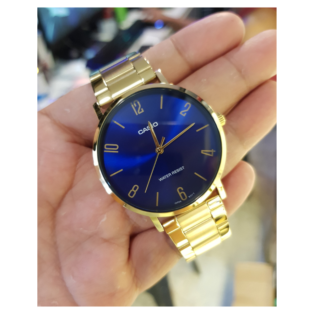 Casio Standard Golden Chain Watch MTP-VT01G-2B2UDF