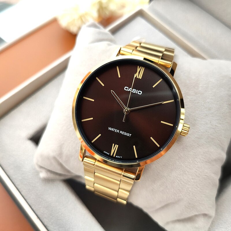 Casio Standard Golden Chain Watch MTP-VT01G-5BUDF