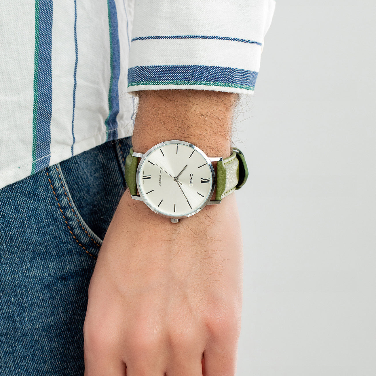 Casio Standard Belt Watch MTP-VT01L-3BUDF