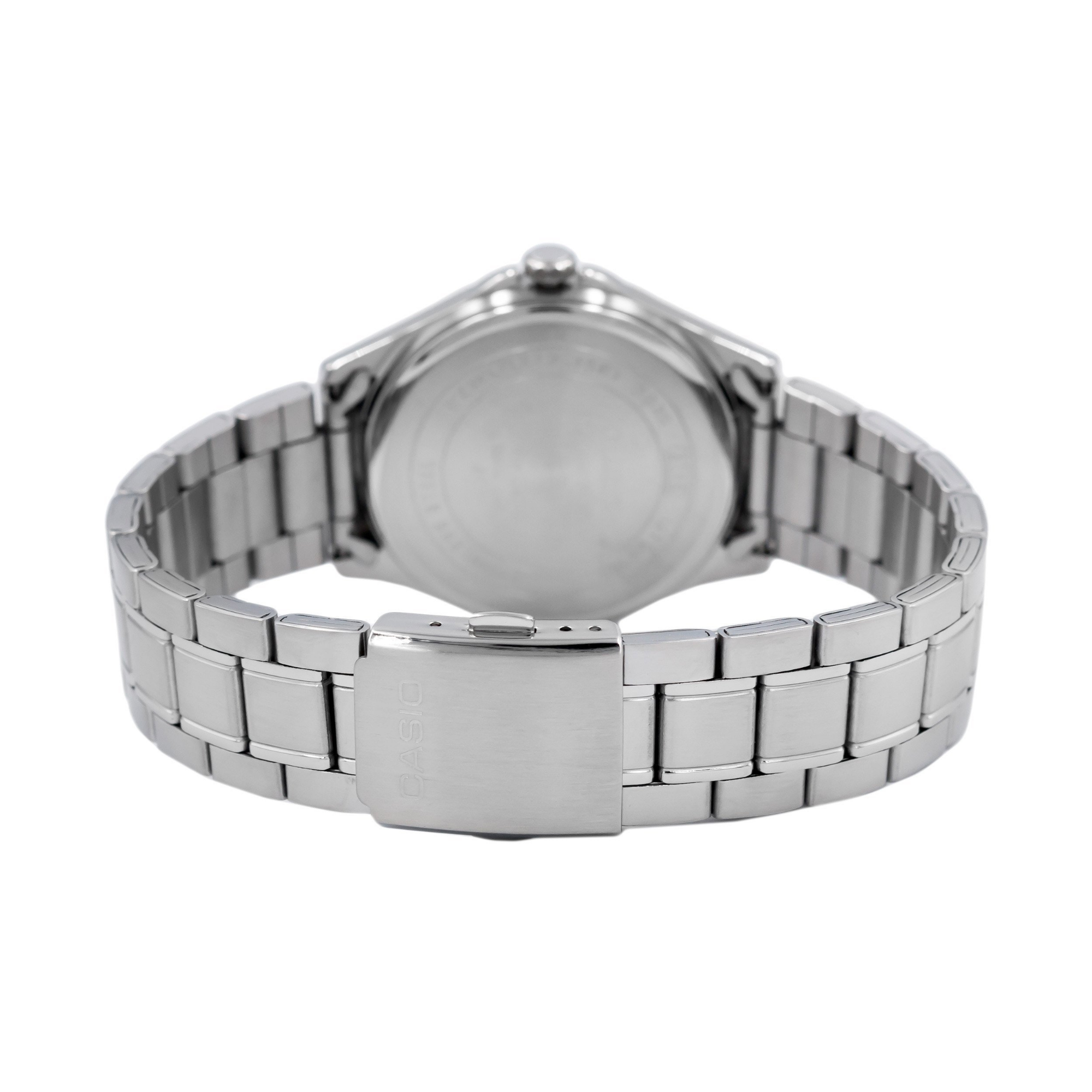 Casio Enticer Sapphire Date Stainless Steel Chain Watch MTS-100D-7AVDF