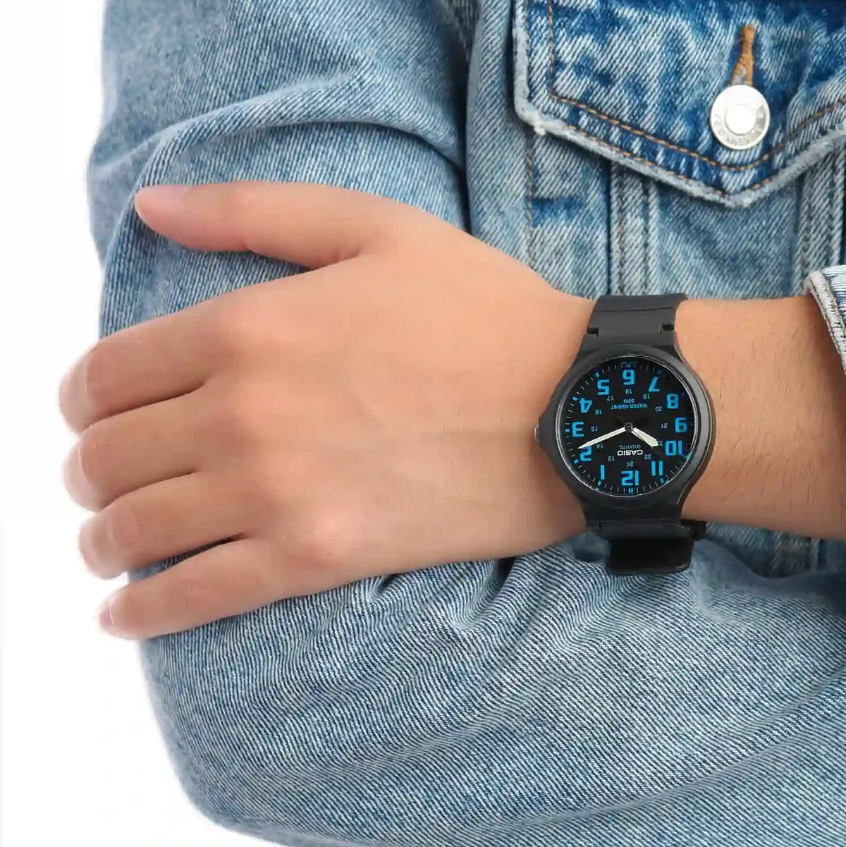 Casio Youth Resin Belt Watch MW-240-2BVDF