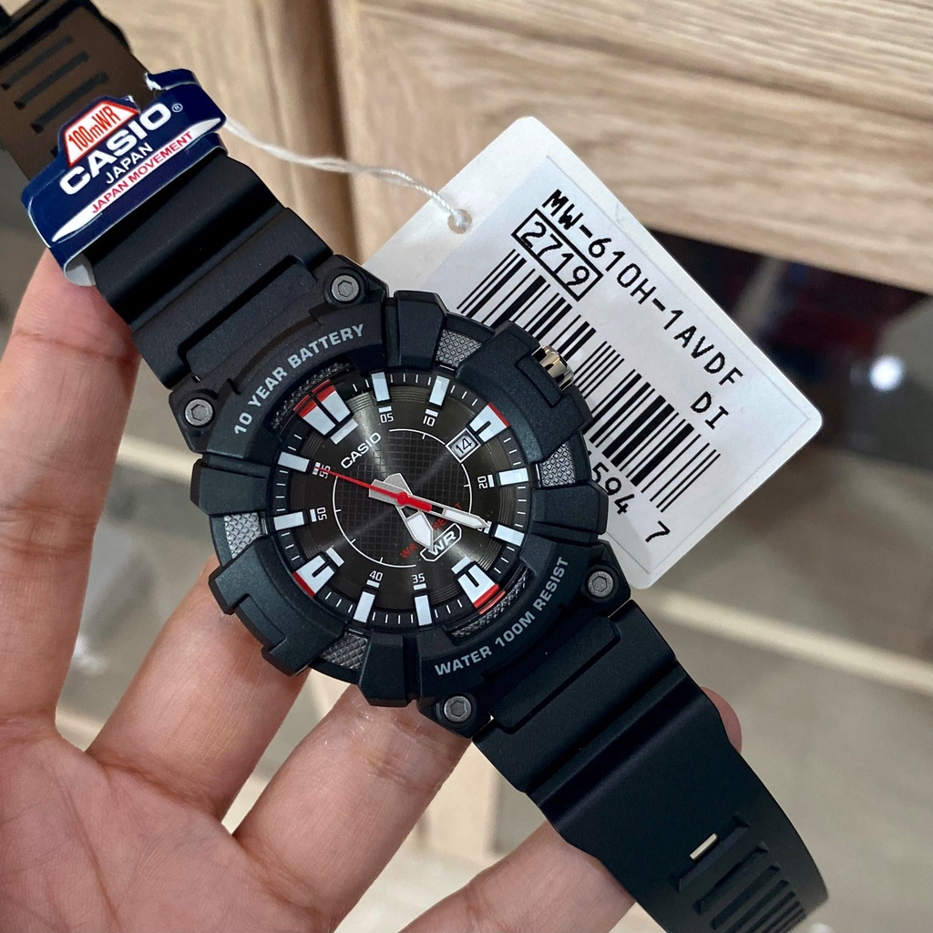 Casio Youth Sports Resin Belt Watch MW-610H-1AVDF