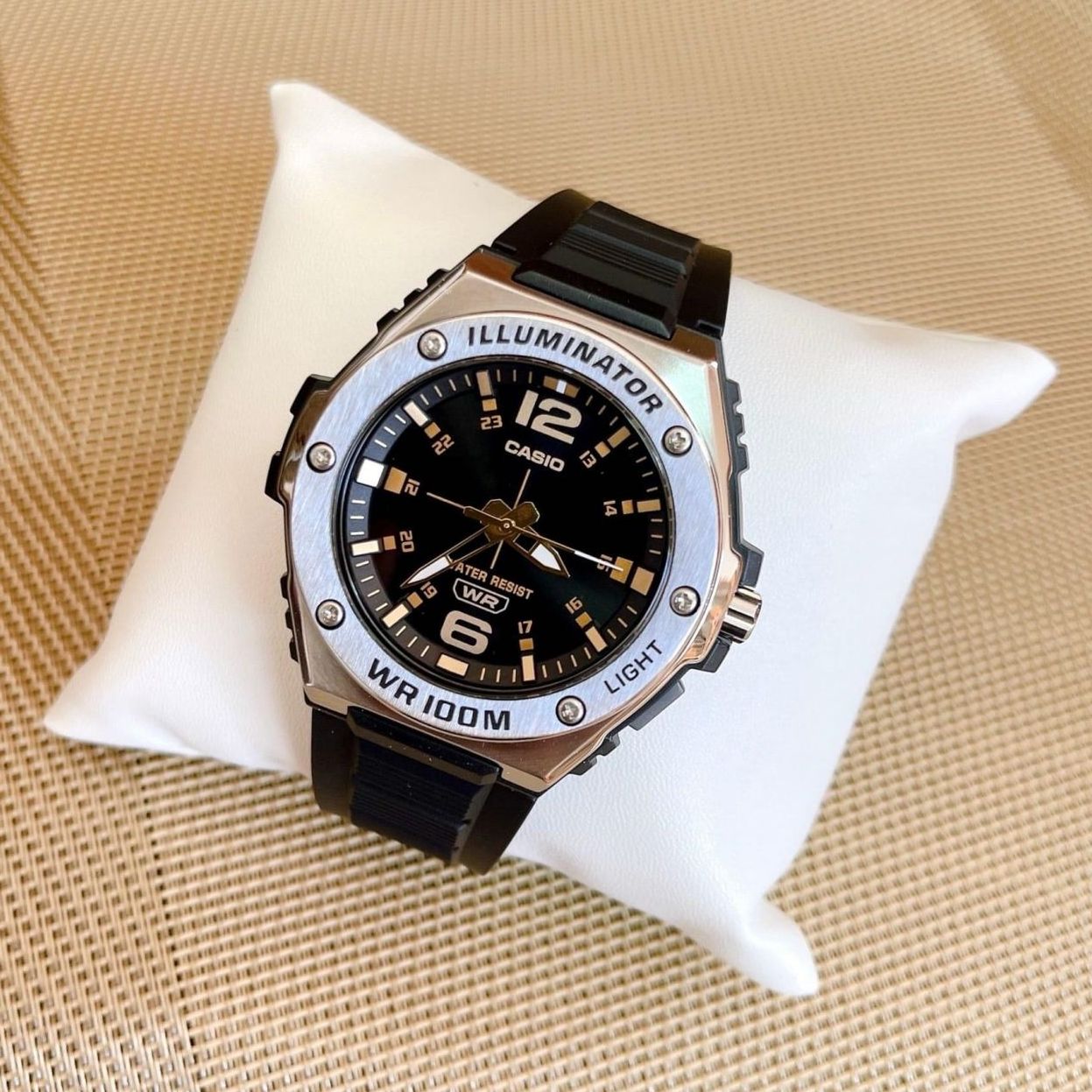 Casio Youth Illuminator Resin Belt Watch MWA-100H-1A2VDF