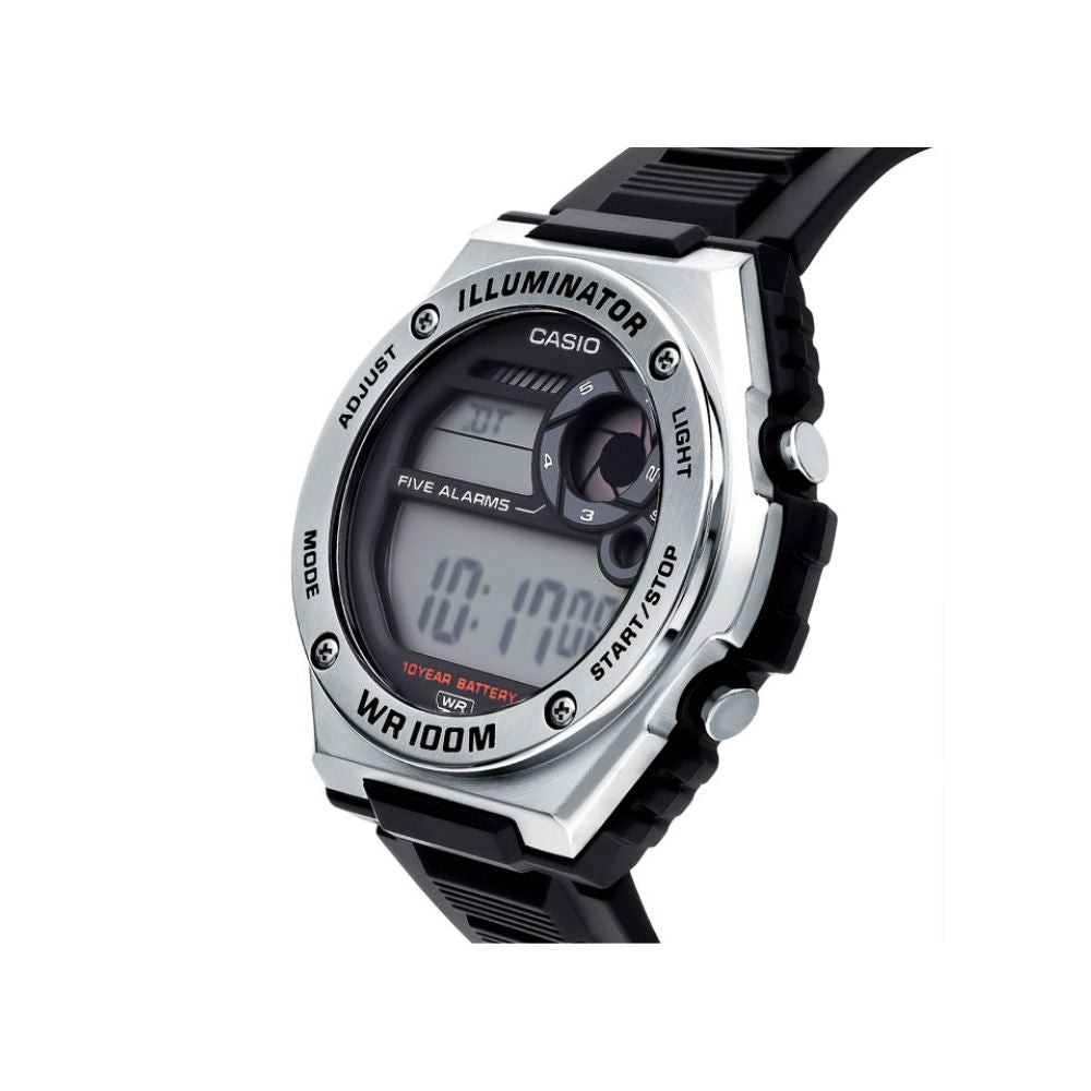 Casio Standard Illuminator Digital Resin Belt Watch MWD-100H-1AVDF