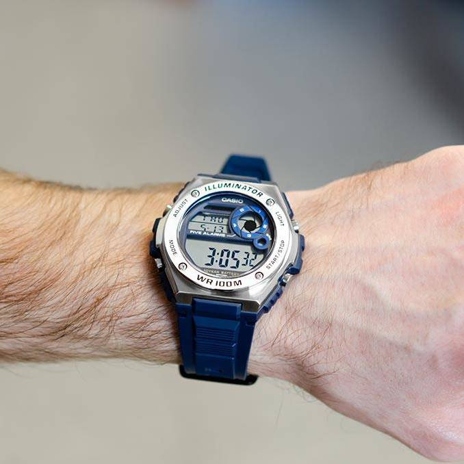 Casio Standard Illuminator Digital Resin Belt Watch MWD-100H-2AVDF