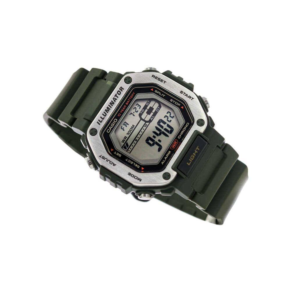 Casio Standard Illuminator Digital Resin Belt Watch MWD-110H-3AVDF