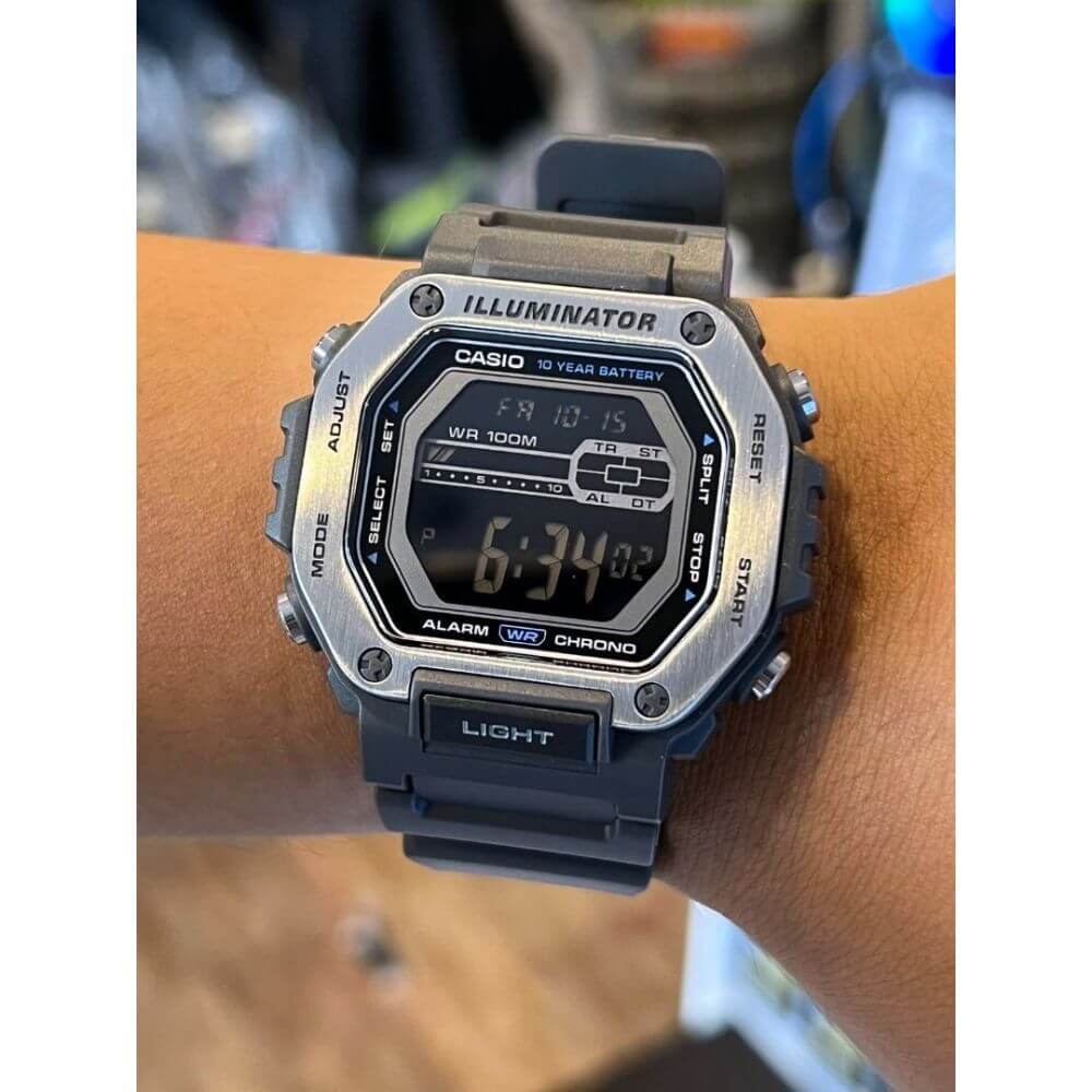 Casio Standard Illuminator Digital Resin Belt Watch MWD-110H-8BVDF